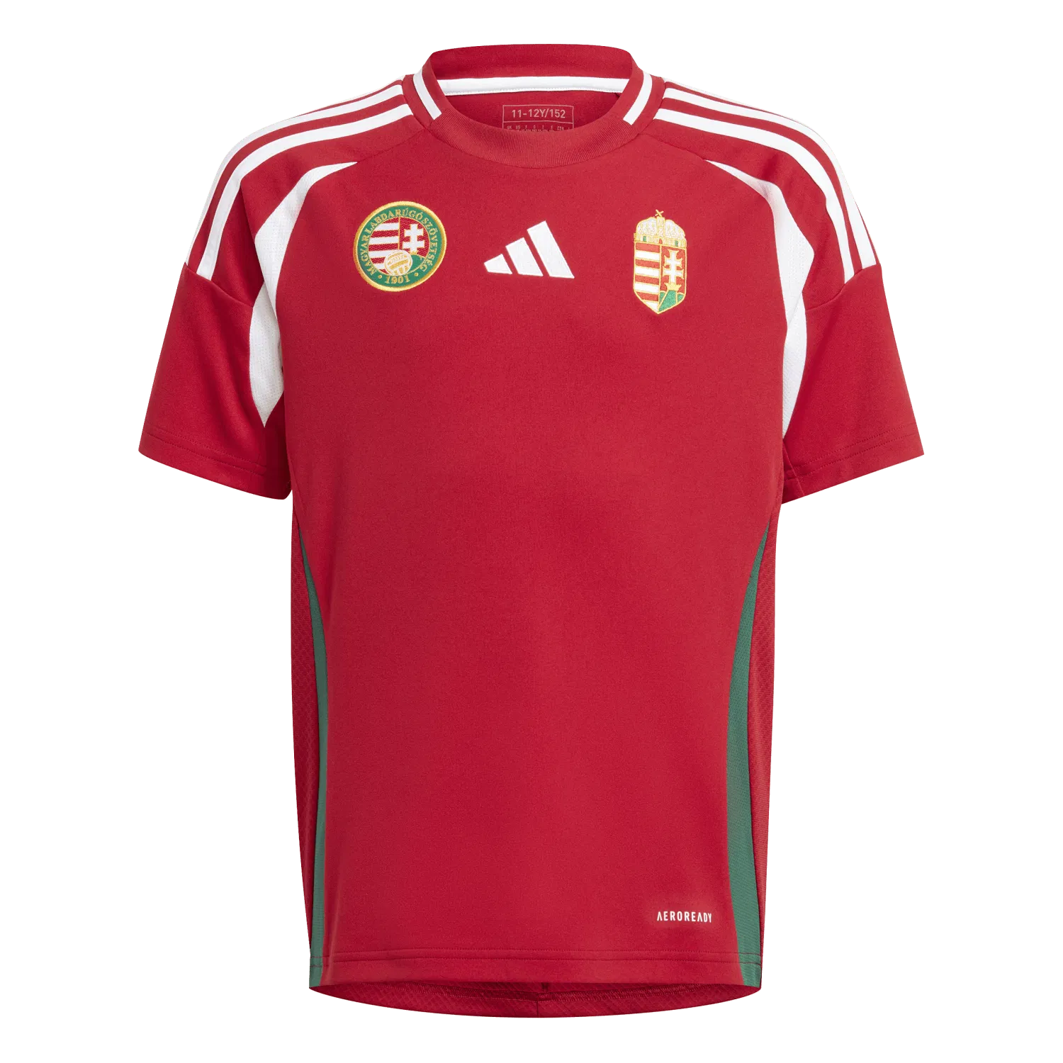 Adidas Magyar Válogatott EURO24 hazai mez, gyerekméret, piros
